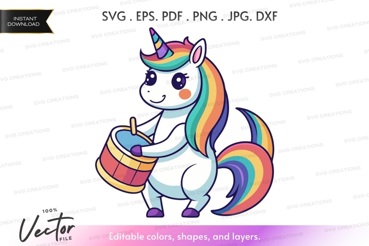 Unicorn Vector Image 24
