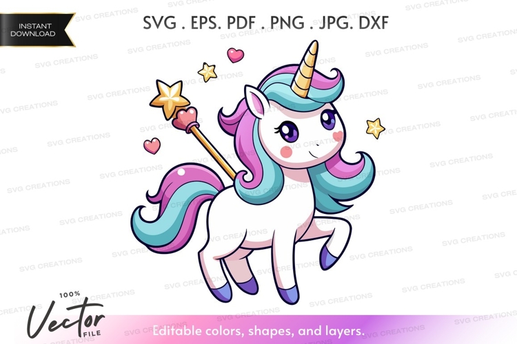 Unicorn Vector Image 16