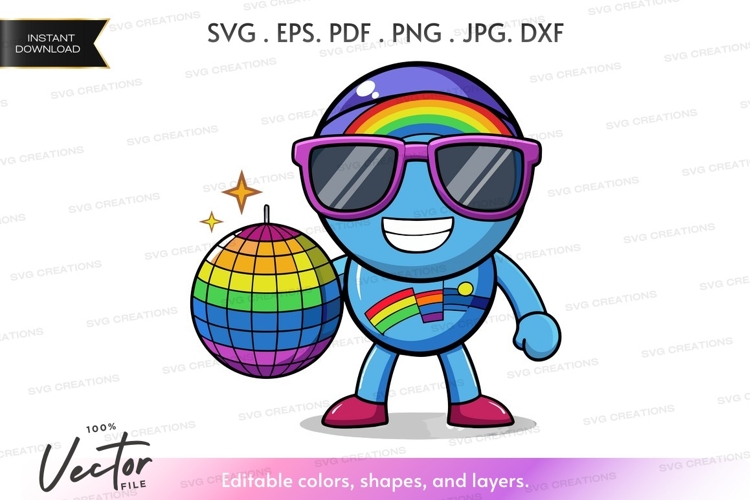 Disco Silhouette Image 13