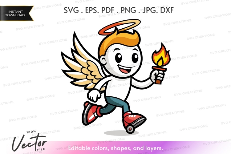 Angel Wings Silhouettes Image 22