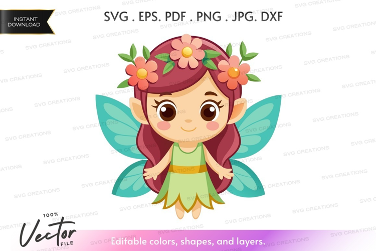 Fairy with flower crown