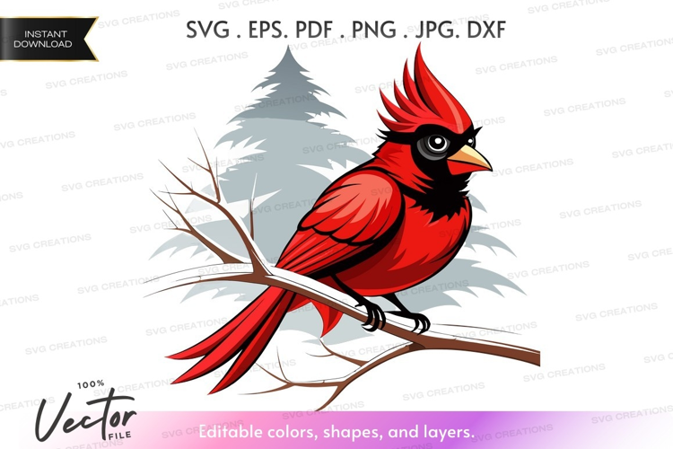 Cardinal bird on a branch