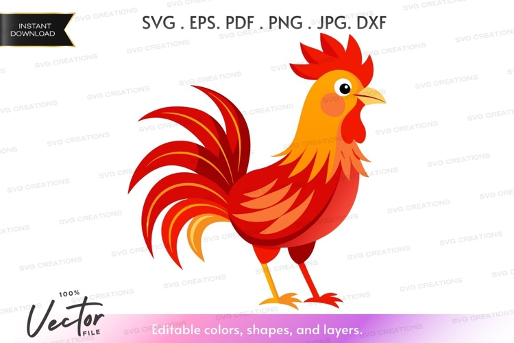 Rooster Silhouette Image 18