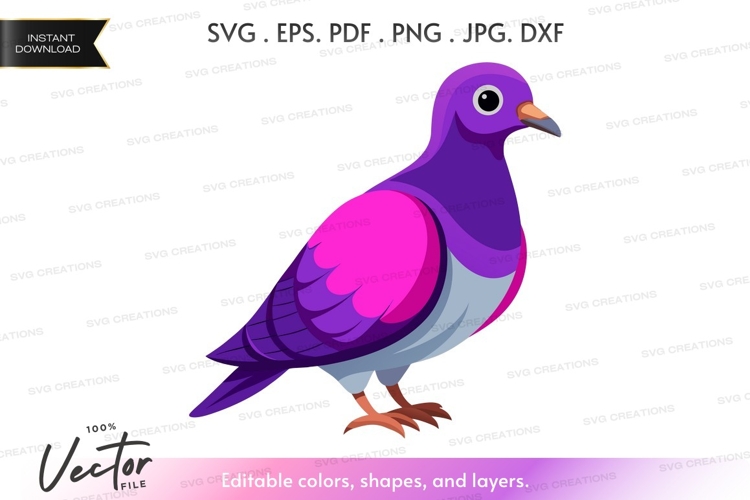 Pigeon Silhouette Image 4