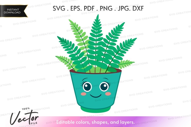 Happy potted plant