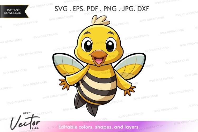 Bee Vector Image 14