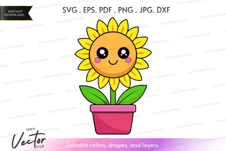 Sunflower Vector Image 22
