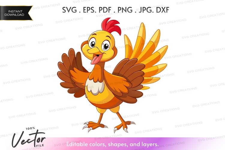 Chicken Vector Image 10