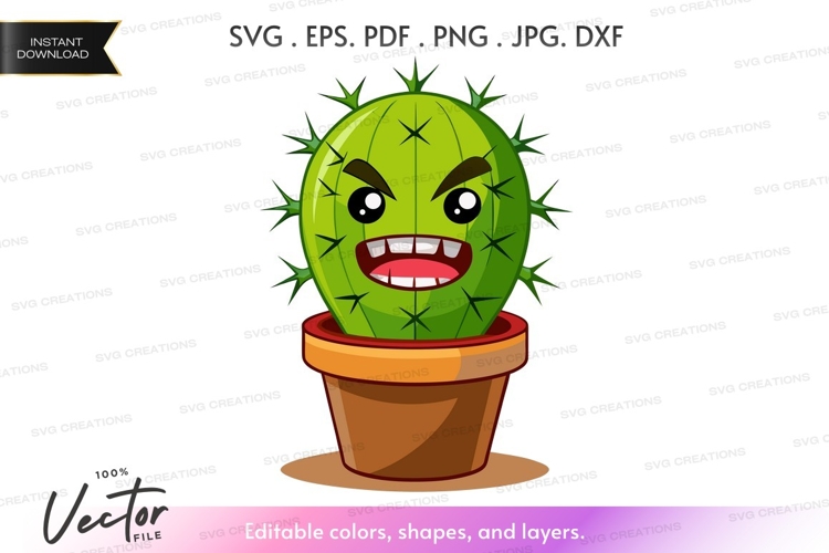 Cactus Cartoon Image 12