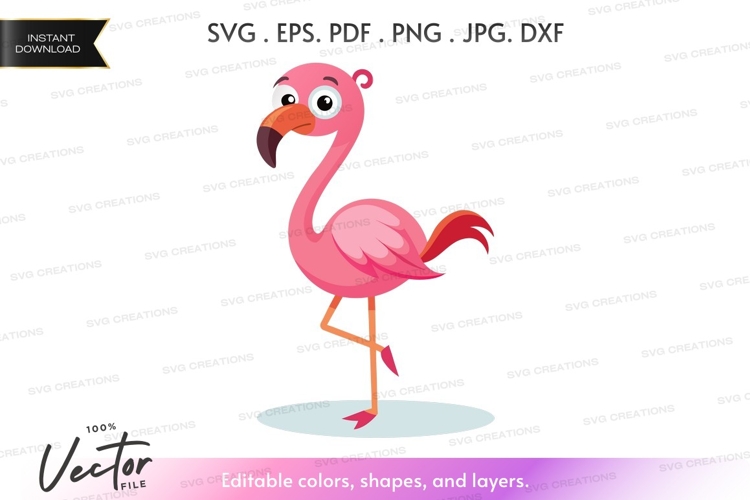 Cartoon Flamingo Image 21