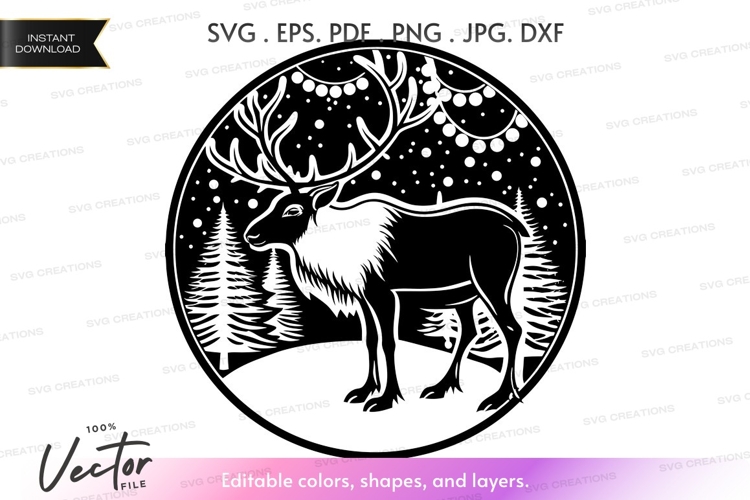 Deer Vector Image 5