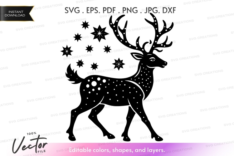 Black And White Santa Clipart Image 8