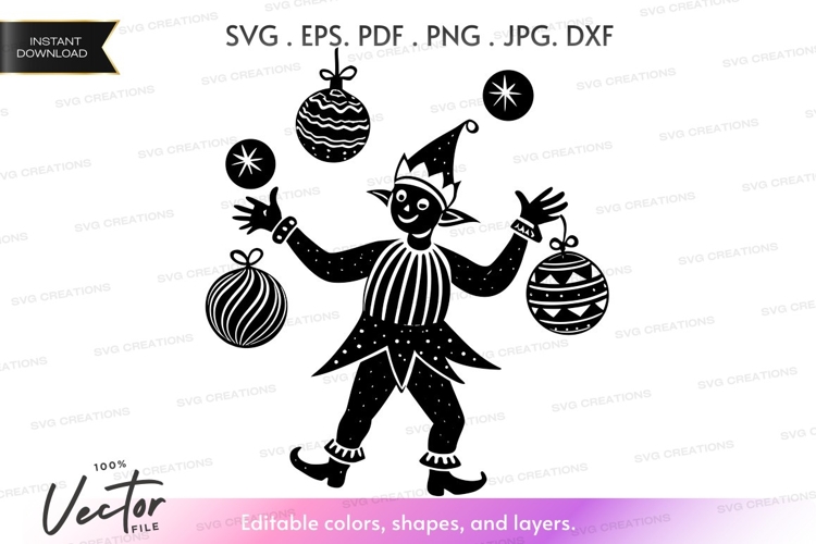 Christmas Elf Clipart Image 2