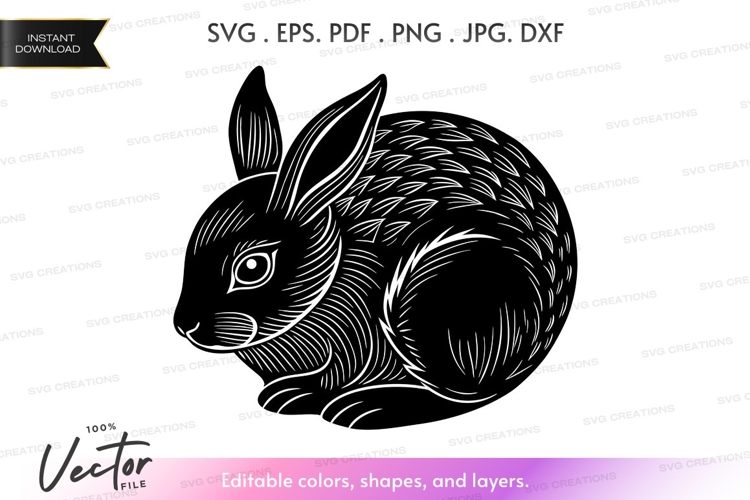 Rabbit Silhouette Image 21