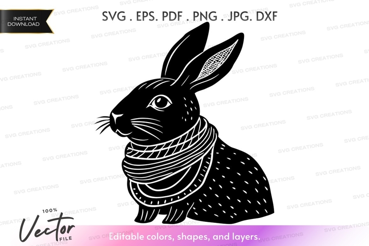 Rabbit Silhouette Image 24