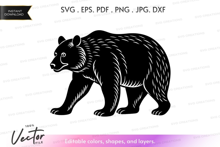 Bear Vector Image 6