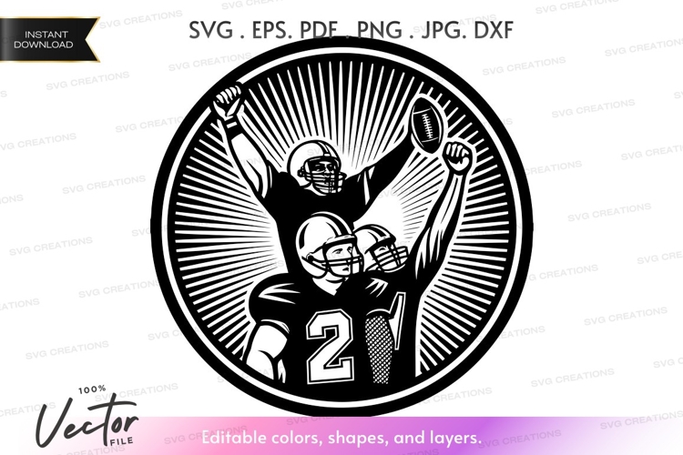 Football Silhouette Image 4