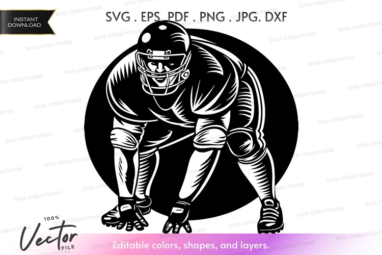 Football Silhouette Image 24