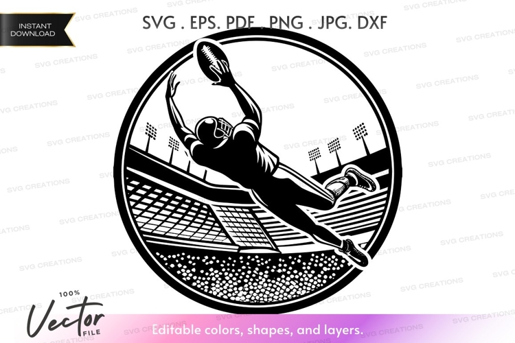 Football Silhouette Image 22