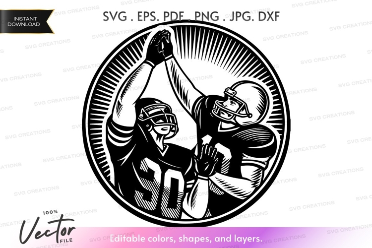 Football Silhouette Image 10