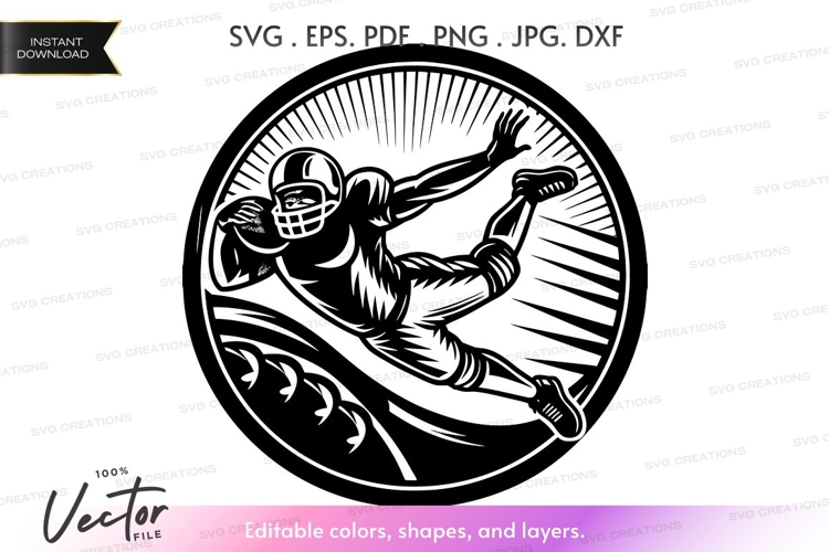 Football Silhouette Image 5