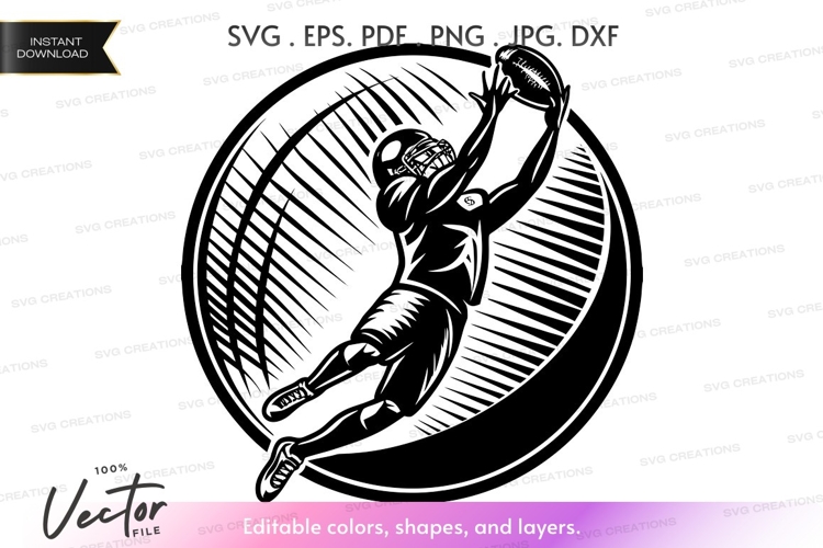 American Football Vector Image 10