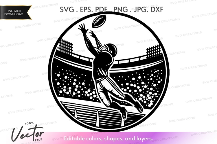 American Football Vector Image 9