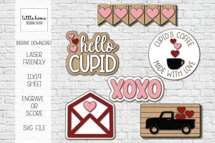 Valentine Day Laser File Valentine Bundle Laser Files