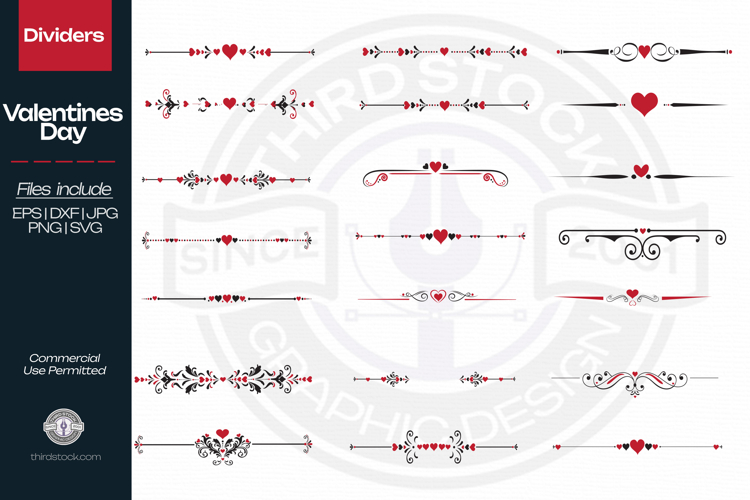 Heart Page and Text Dividers
