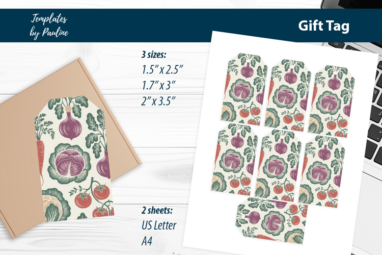 Rustic Botanical Tags for Small Business Branding
