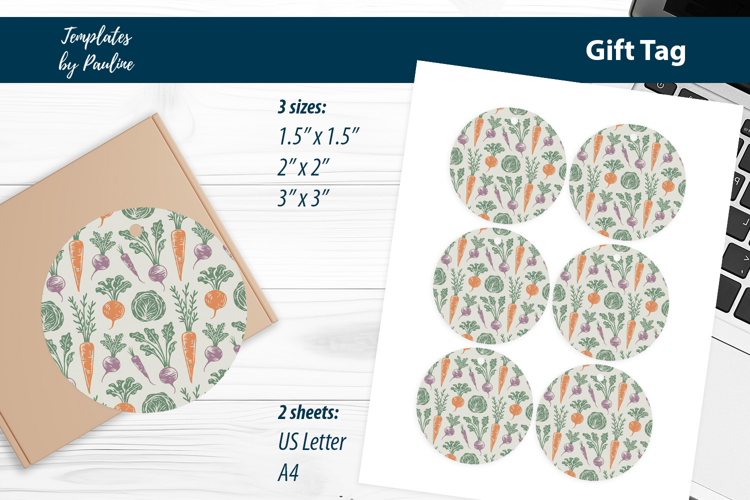 Rustic Botanical Packaging Tags for Sustainable Eco Shop