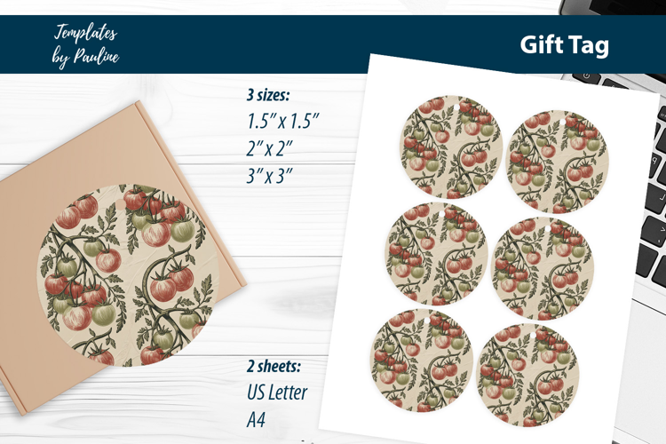 Rustic Farmhouse Botanical Tags for Homegrown Gifts