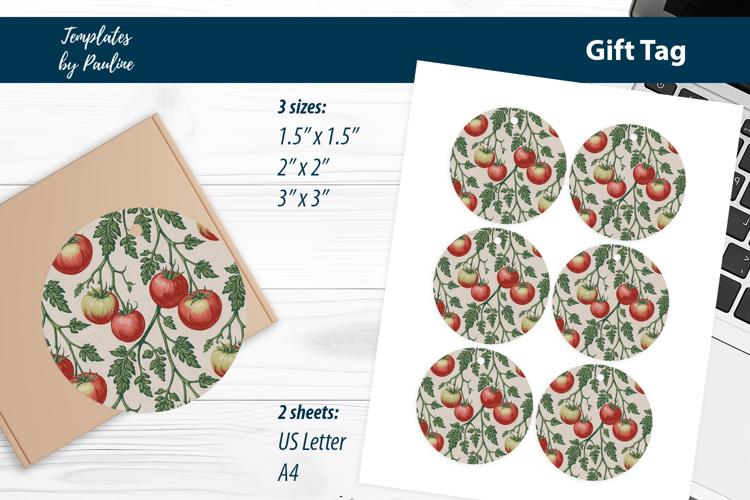 Rustic Wedding Gift Tags, Cottagecore Vegetable Labels