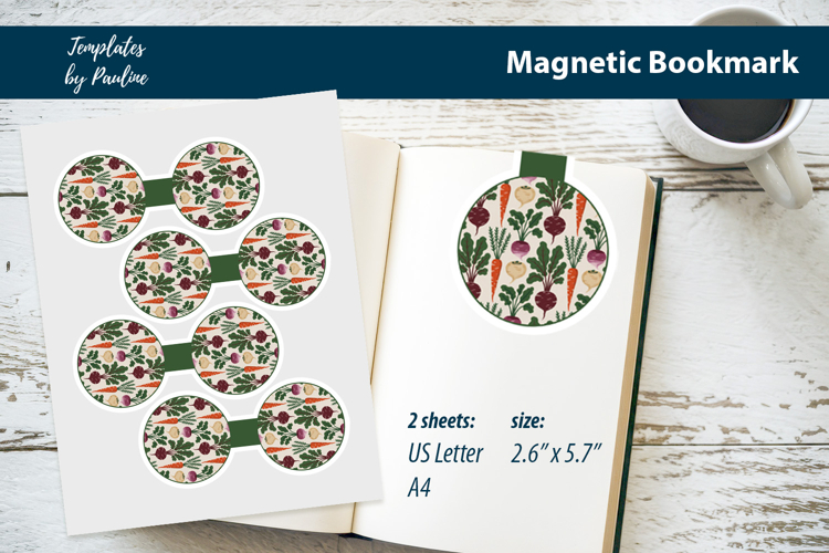 Neutral Farmhouse Magnetic Bookmark Printable for Book Lover
