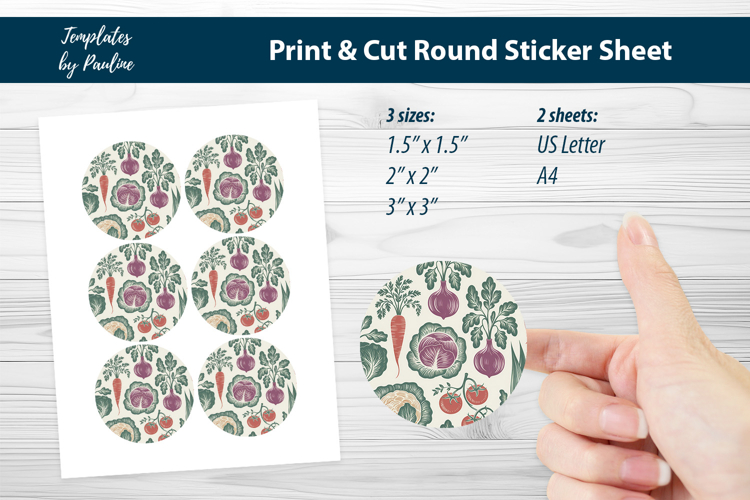 Rustic Food Branding Seals, Farmers Market Packaging