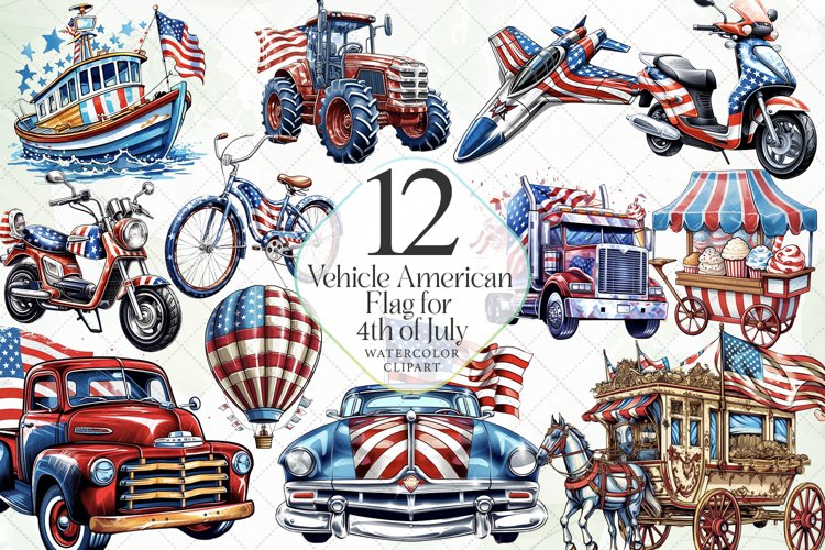 American Flag Clipart Image 24