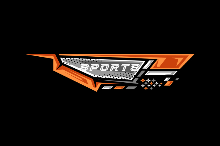 Vehicle decal auto racing stripes vinyl stickers vector