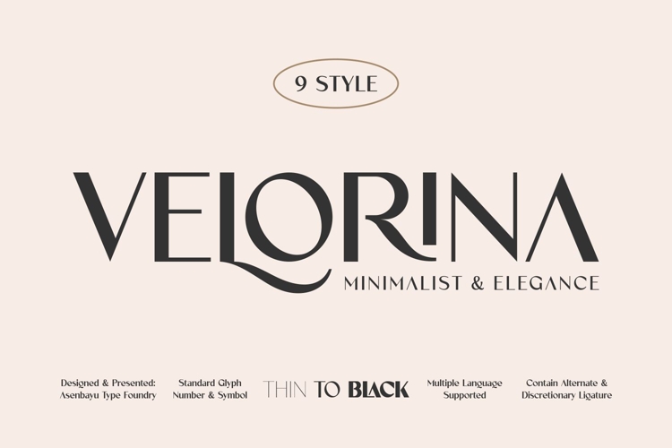 Velorina - Elegance Minimalist Font