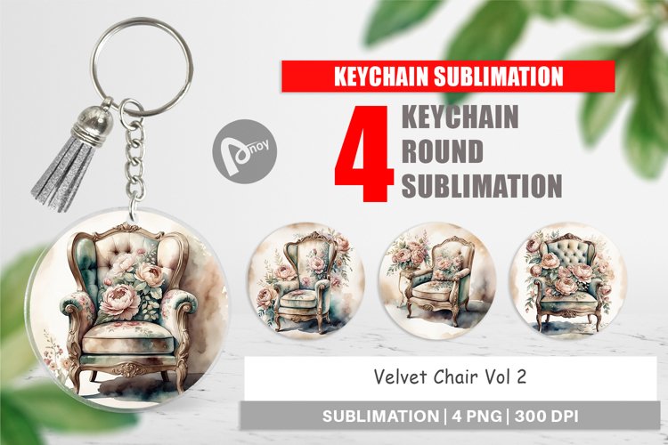 Keychain Velvet Chair example image 1
