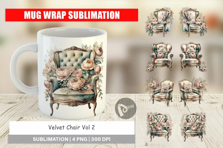 Mug Wrap Velvet Chair