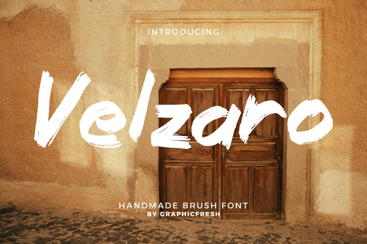 Velzaro - The Handmade Brush Font