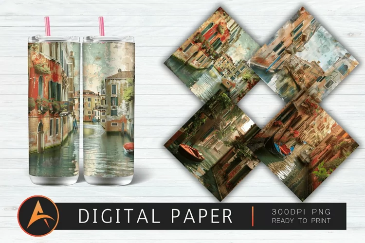 Venice canals Digital Paper