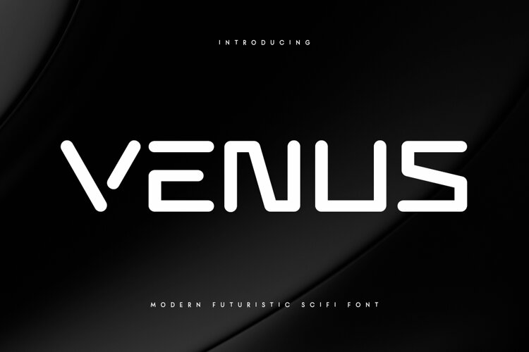 VENUS - Modern Futuristic Scifi Font example image 1