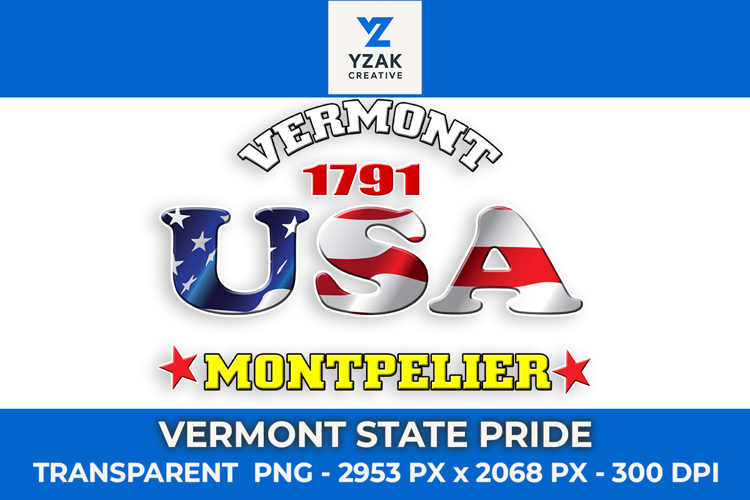 Vermont State Pride Graphic Design