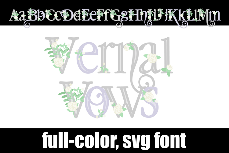Vernal Vows Color Font