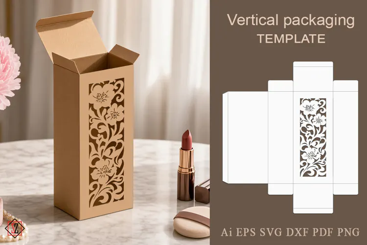 Vertical packaging template