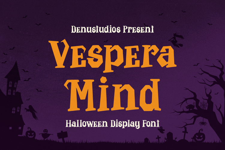 Vespera Mind | Halloween Display Font