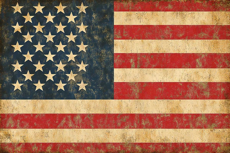 American Flag Clipart Image 24