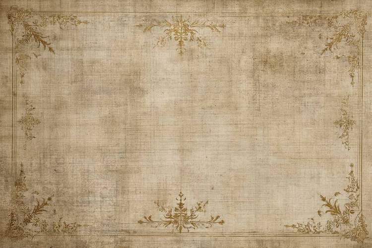 aged sheets of paper vintage frame