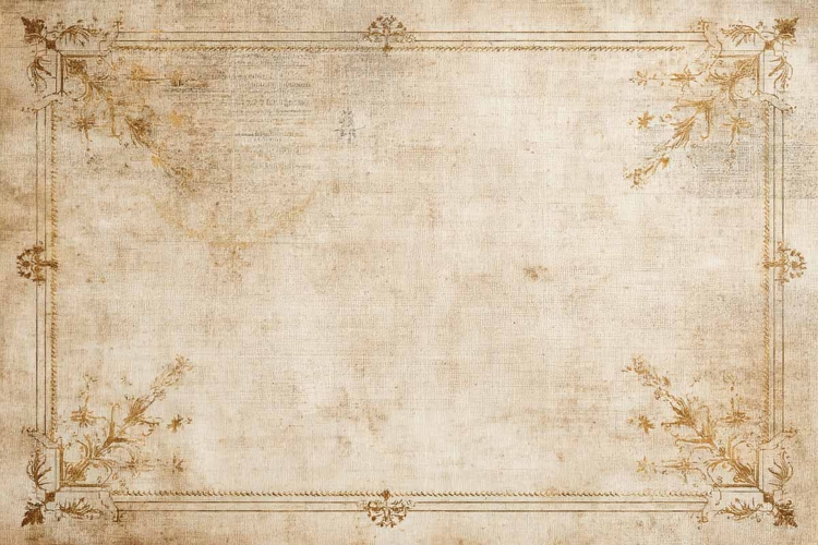 aged sheets of paper vintage frame